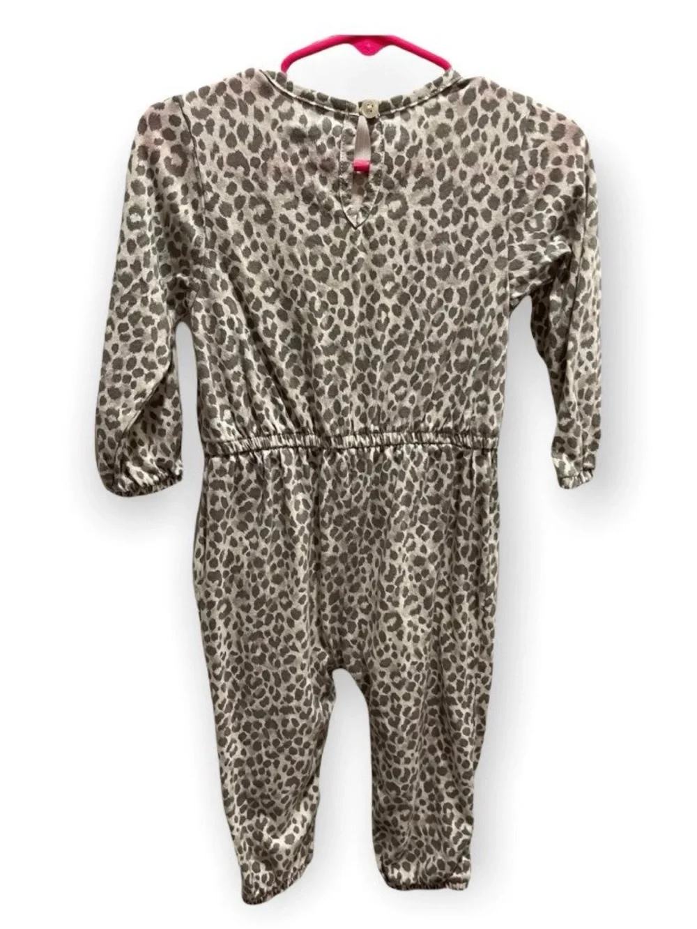 Old Navy Baby Girl Leopard Print One Piece - Grey